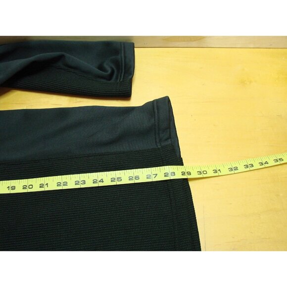 Spyder Mens 2XL Black Half Zip Sweater Gait Knit Pullover Jacket Long Sleeve USA - Picture 12 of 12
